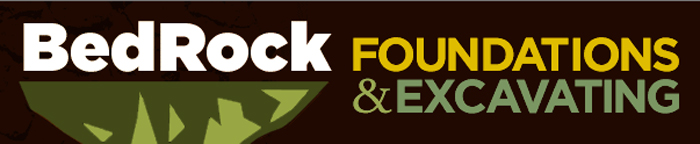 BedRock Foundations and Excavation logo. 