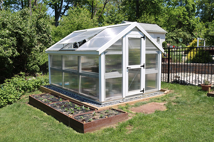 Garden greenhouse. 