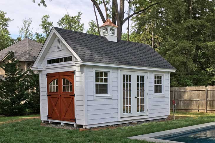 Colonial Garden shed.