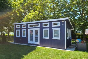studio shed with smartpanel and battens