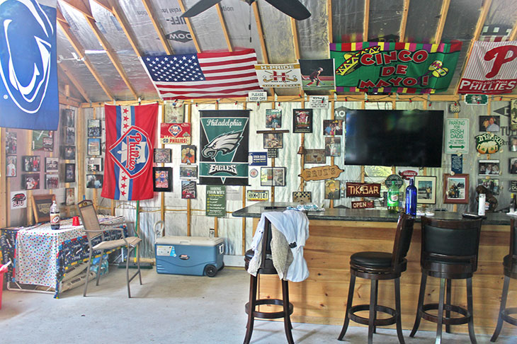 Mancave shed.