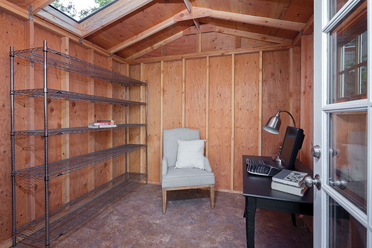 Backyard writing studio.