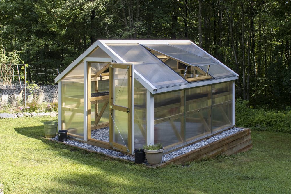 A-Frame greenhouse.
