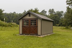 garden shed with timberbark smartpanel
