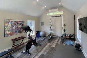 Exercise room shed.