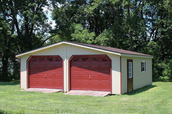 Double wide garage.