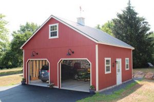 Two story garage.