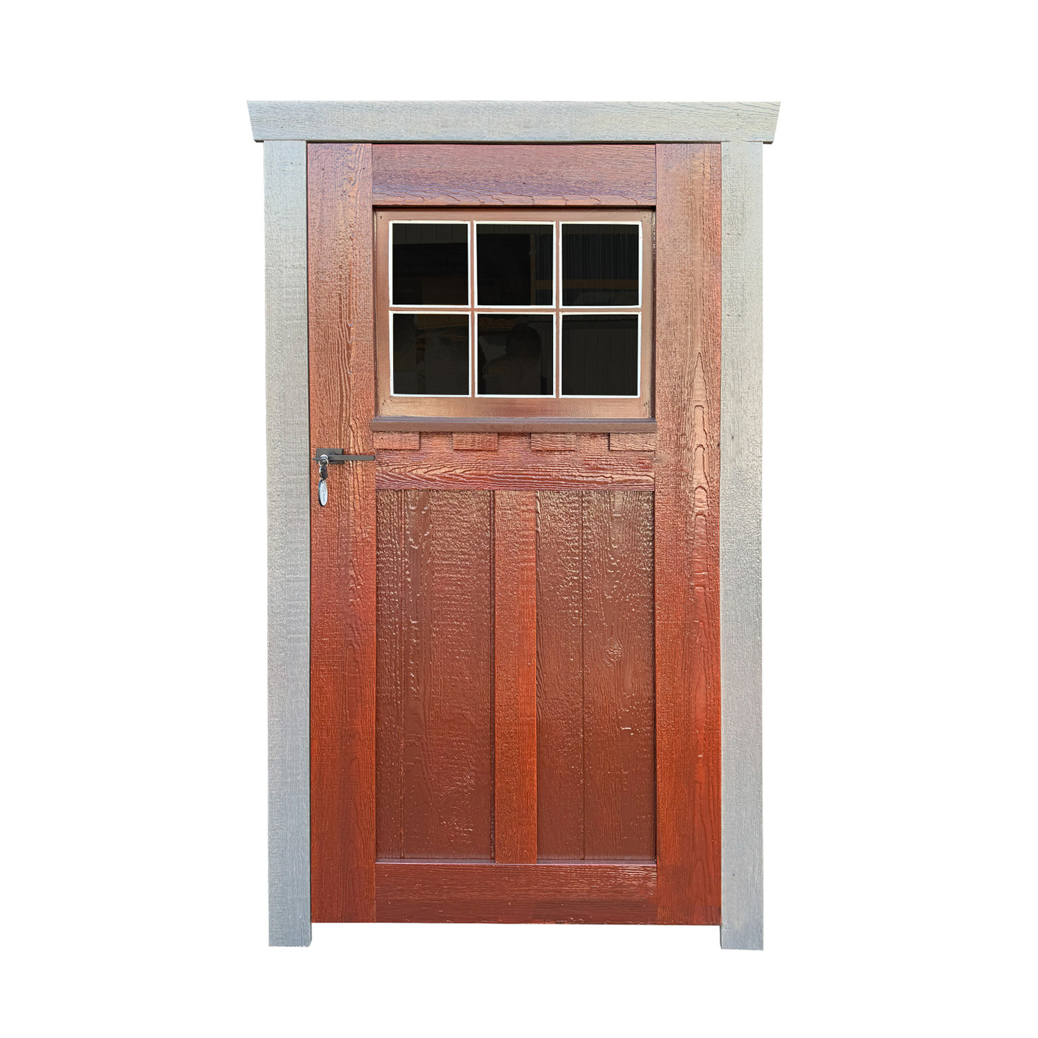 Craftsman Wood Single Door with Glass