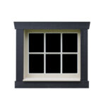 6 Pane Wooden Window