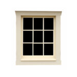 9 Pane Wooden Window