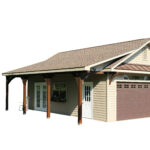 Cape Cod Eave Overhang with Posts