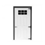 Fiberglass 6 lite Single Door