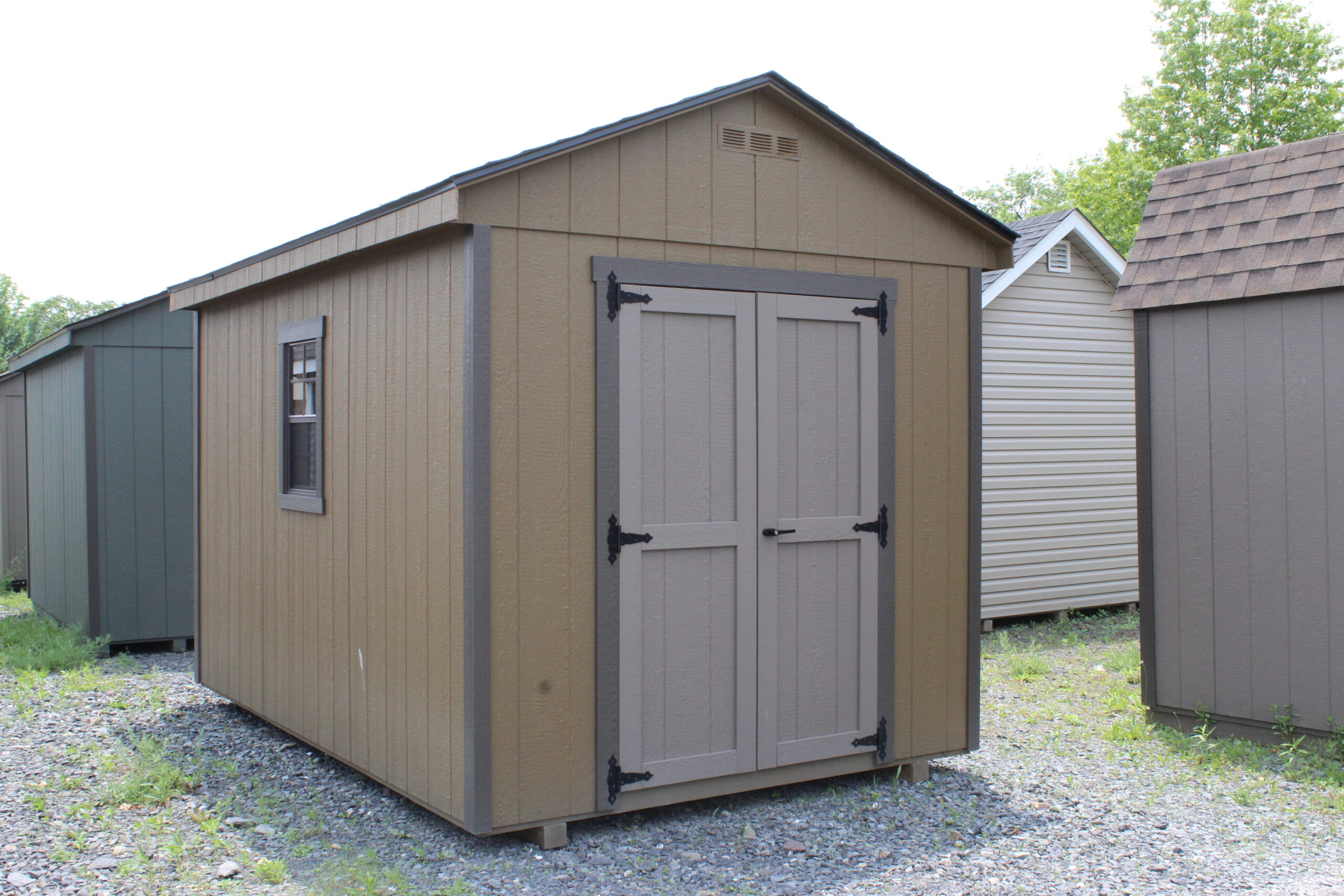 8×12 A-frame with SmartTec Siding