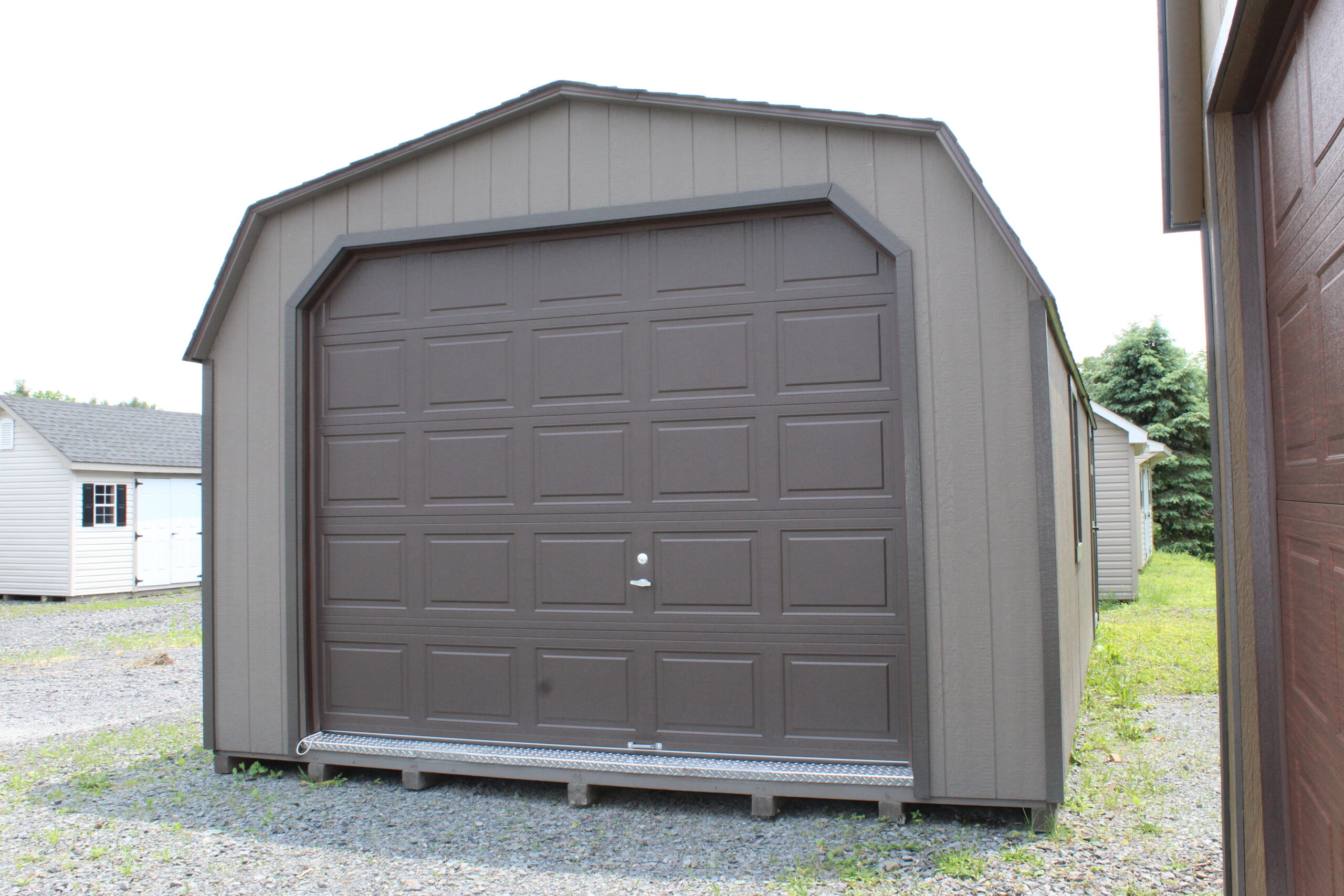 14×28 High Barn Garage with SmartTec Siding