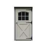 Wood Carriage House Single Door 1