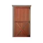 Wood Single Door with X