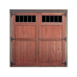 Wood Transom Double Door