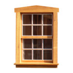 Wooden Vertical Slider Window with Screens 1