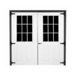 double 9 lite prehung door