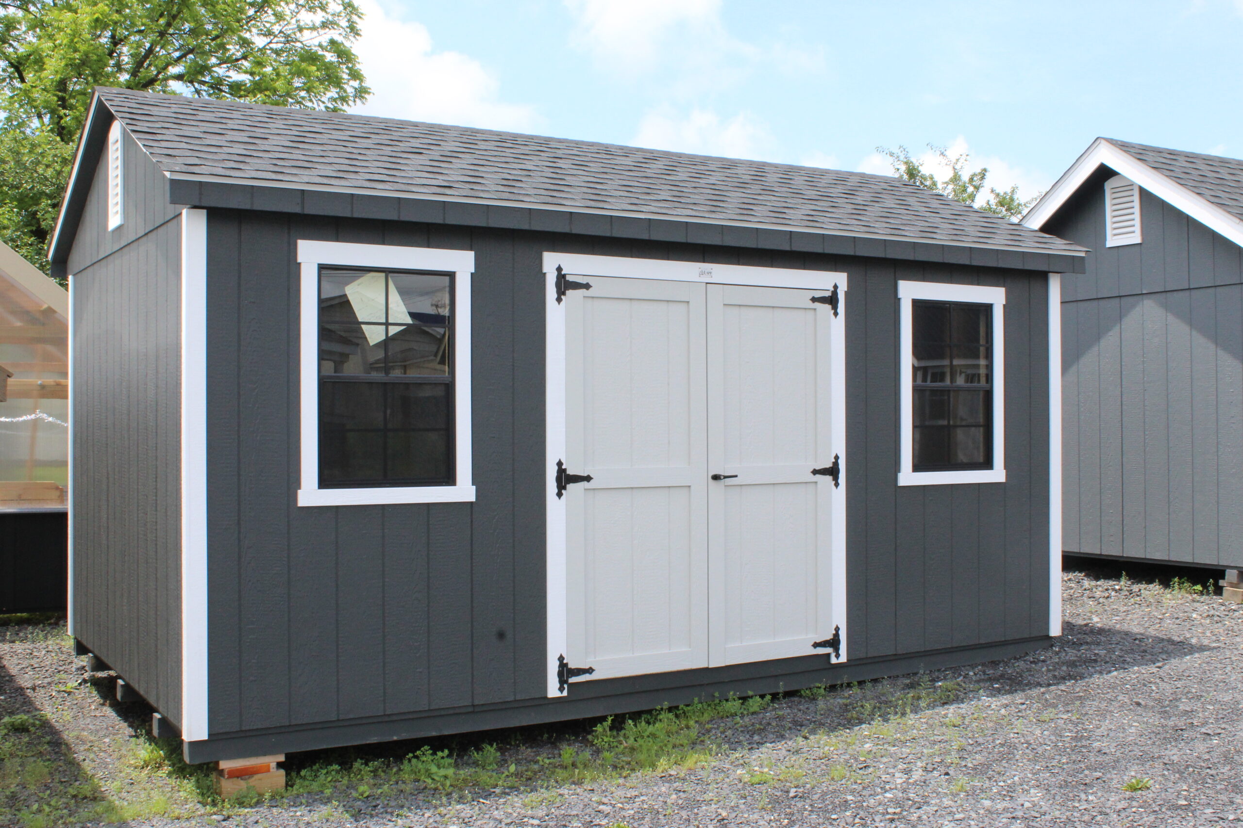 10×16 A-frame with SmartTec Siding