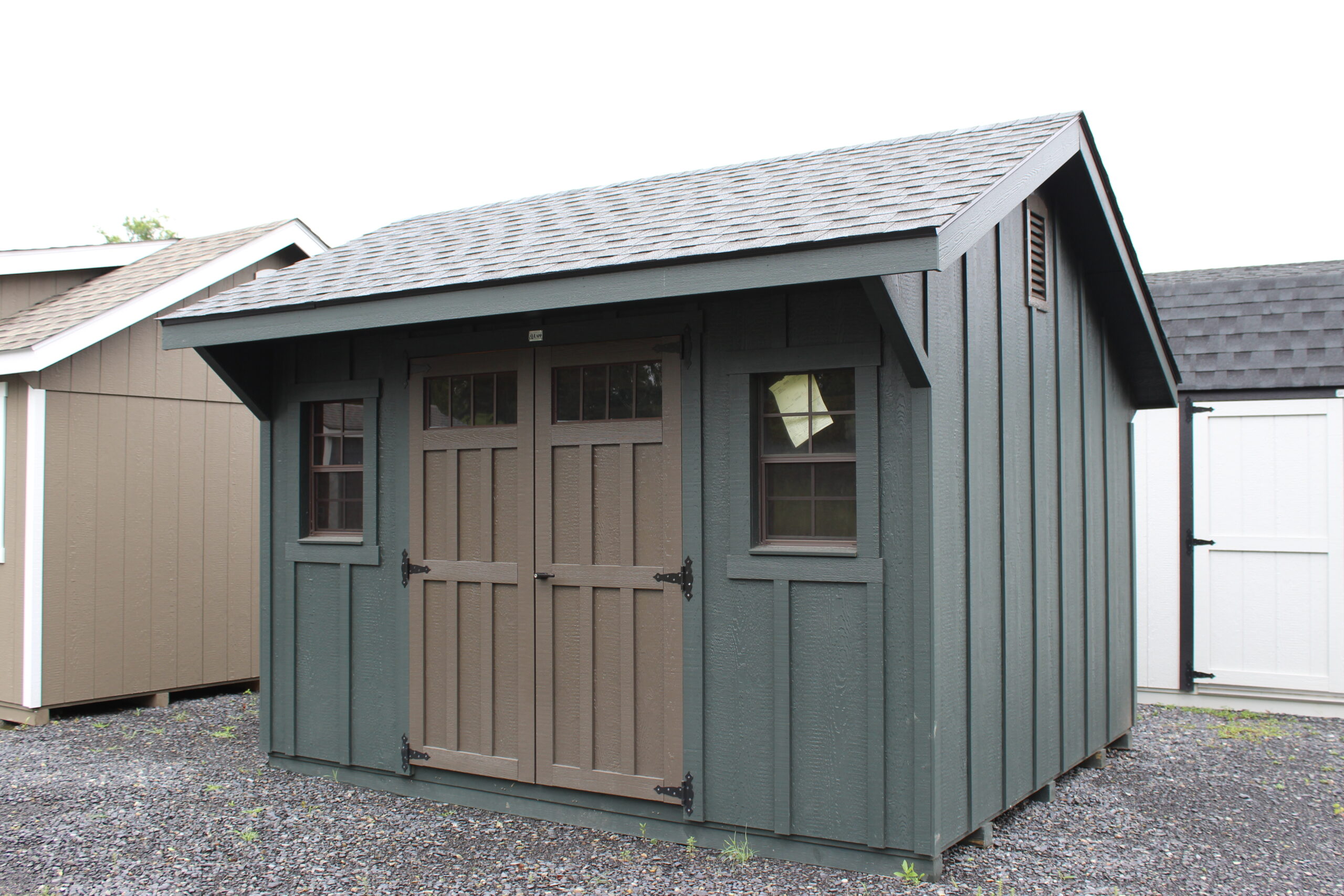 10×12 Garden Quaker with SmartPanel Board & Batten Siding