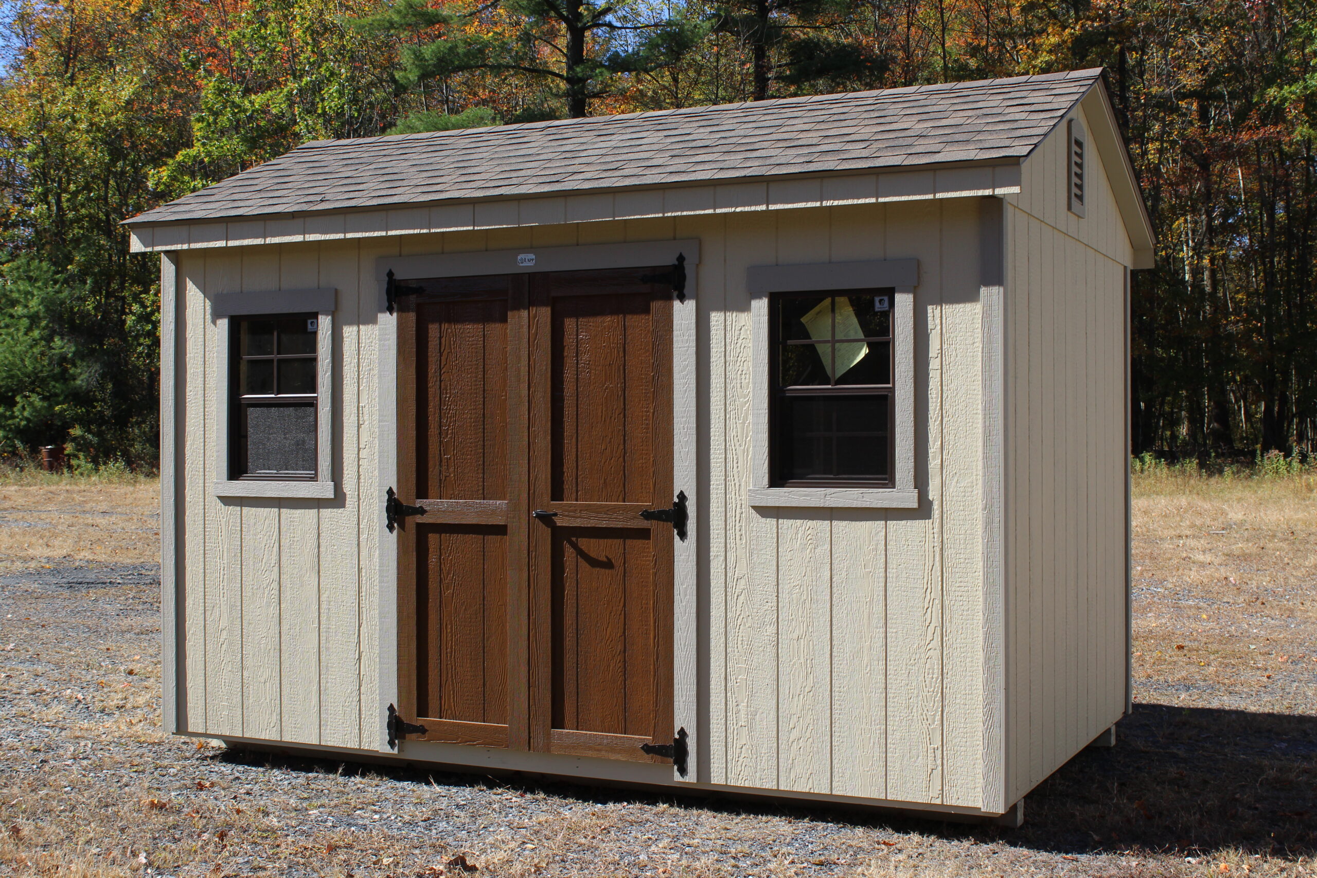 8×12 A-frame with SmartTec Siding