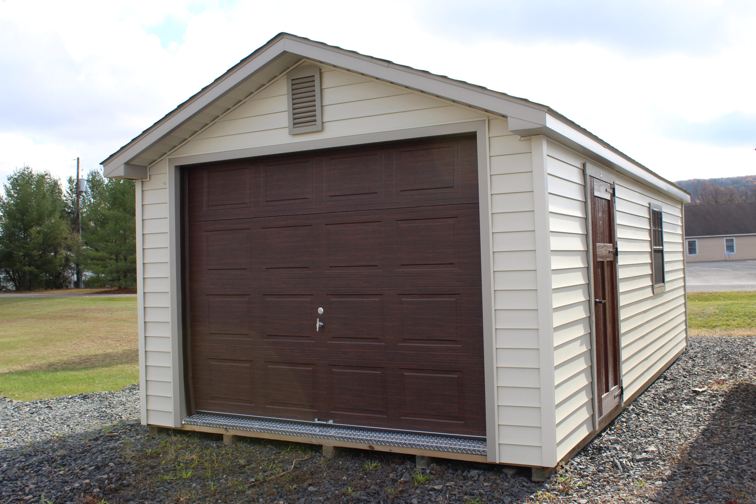 12×24 A-frame Garage with Vinyl Siding