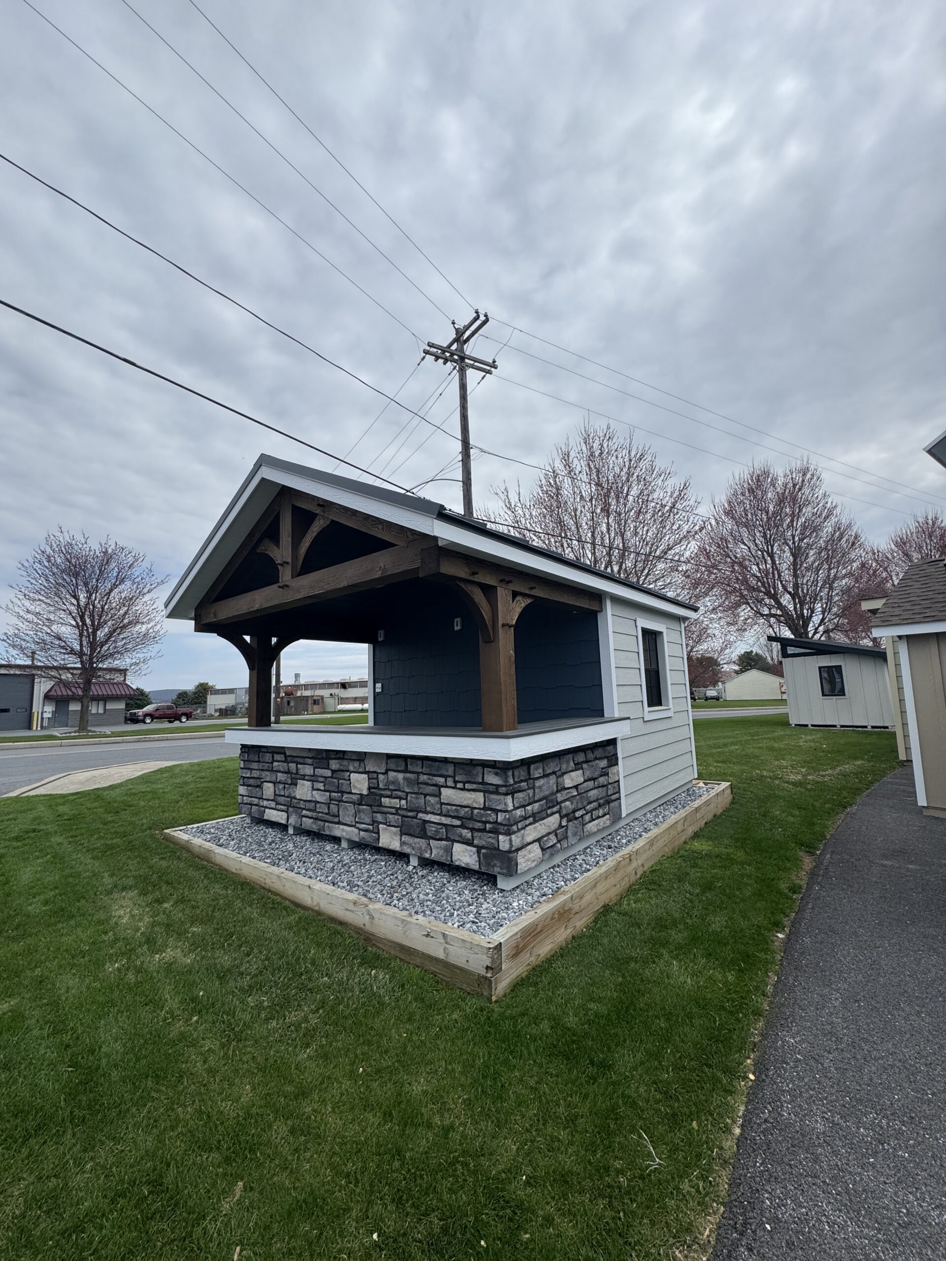 12×14 Bel Air Pool House with Lap Siding