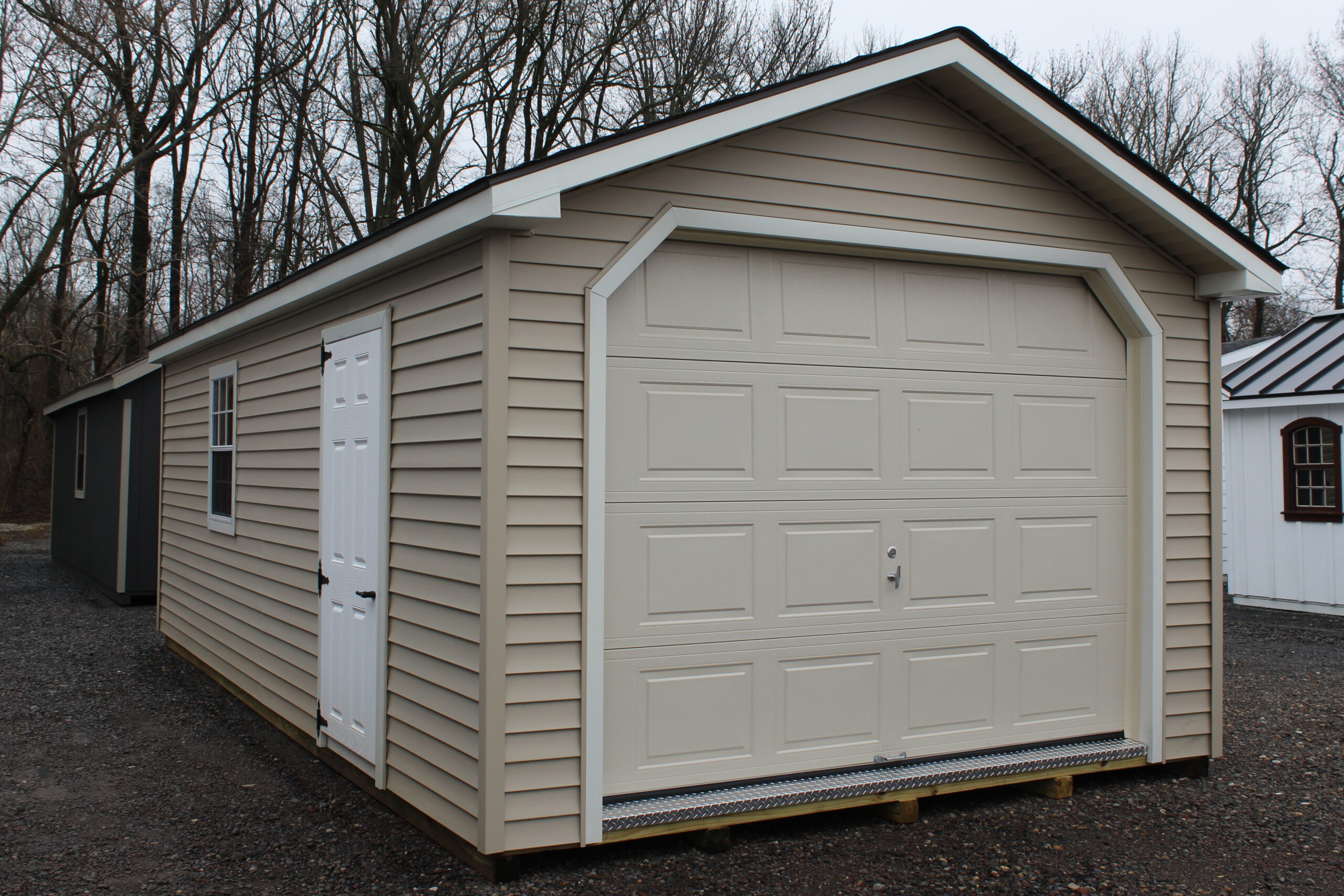 12×24 A-frame Garage with Vinyl Siding