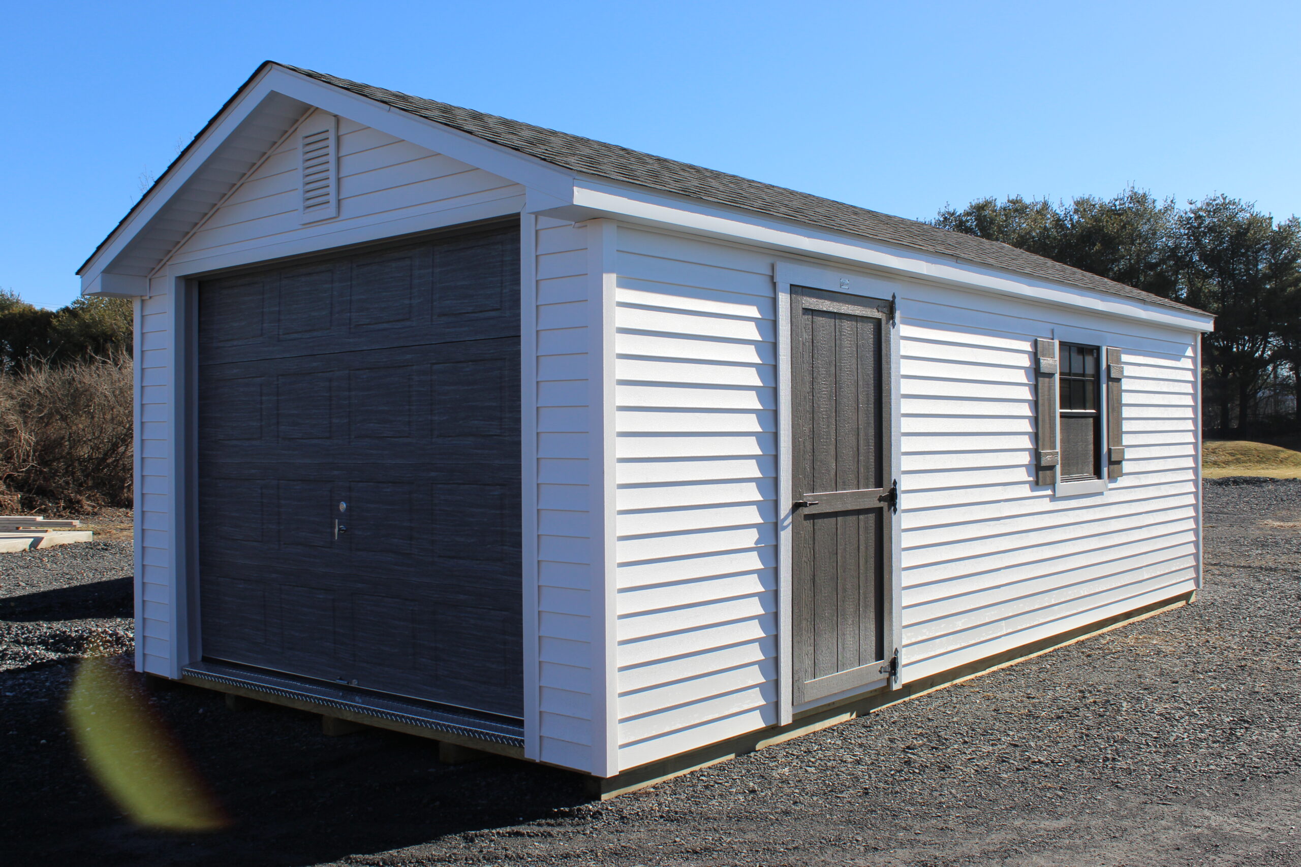 12×24 A-frame Garage with Vinyl Siding
