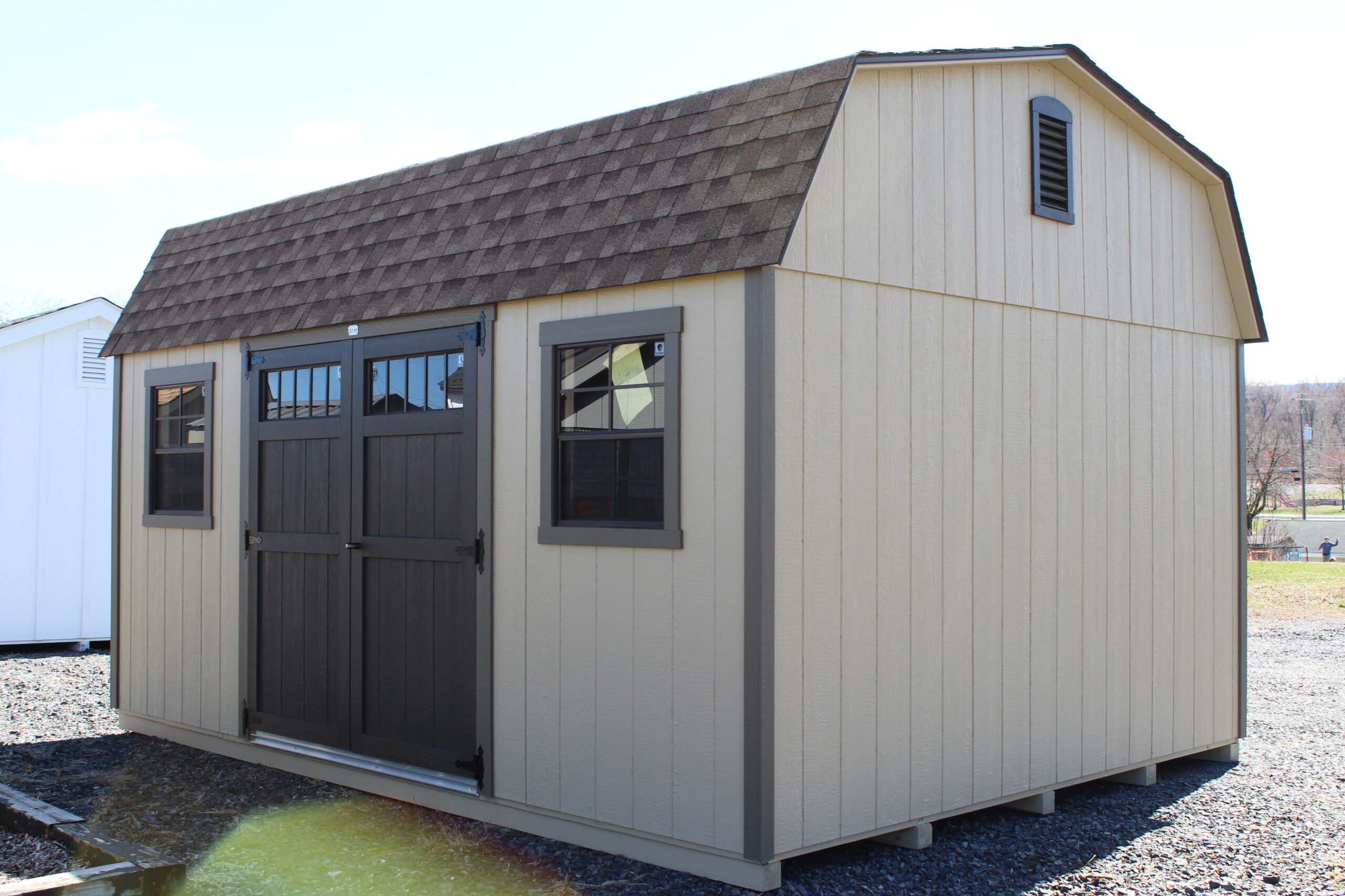 12×16 High Barn with SmartTec Siding