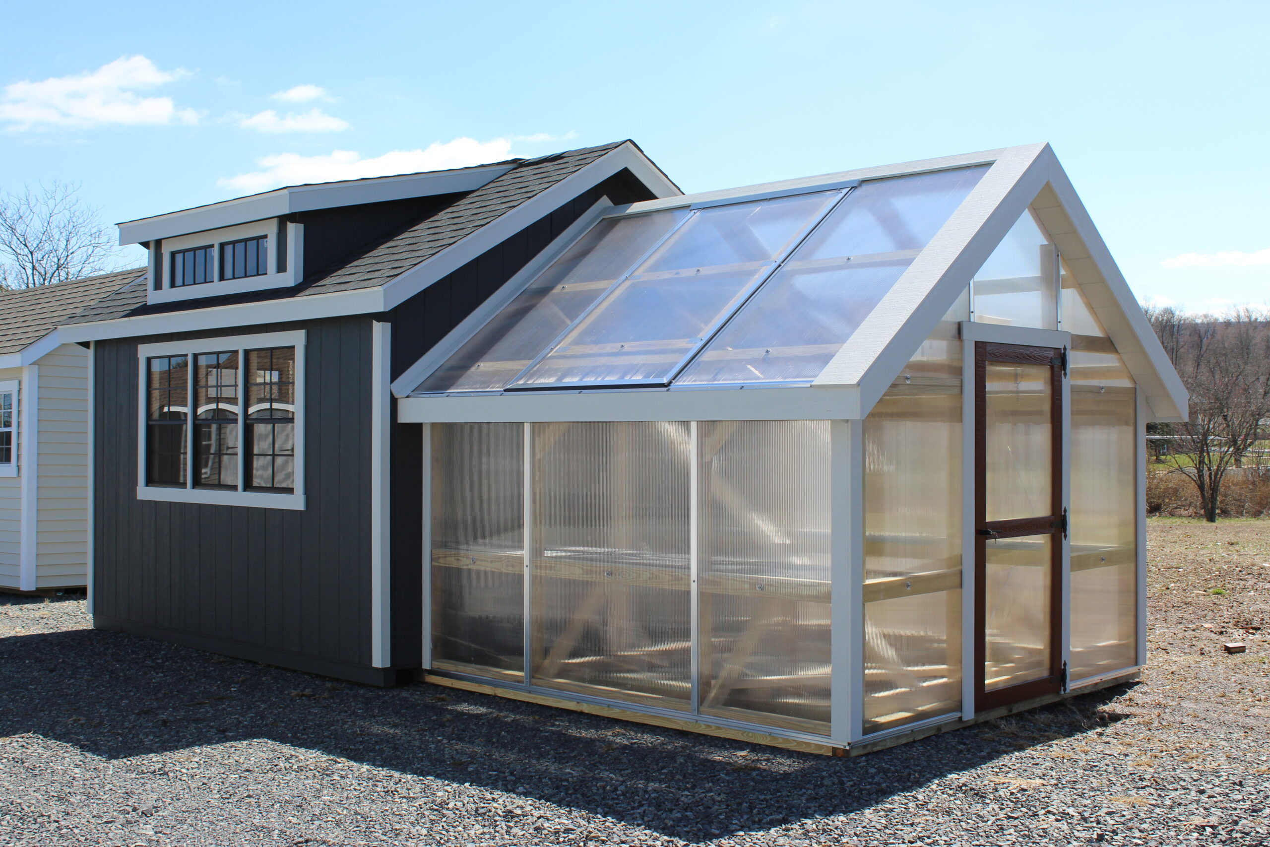 12×22 Garden Shed Combo Greenhouse