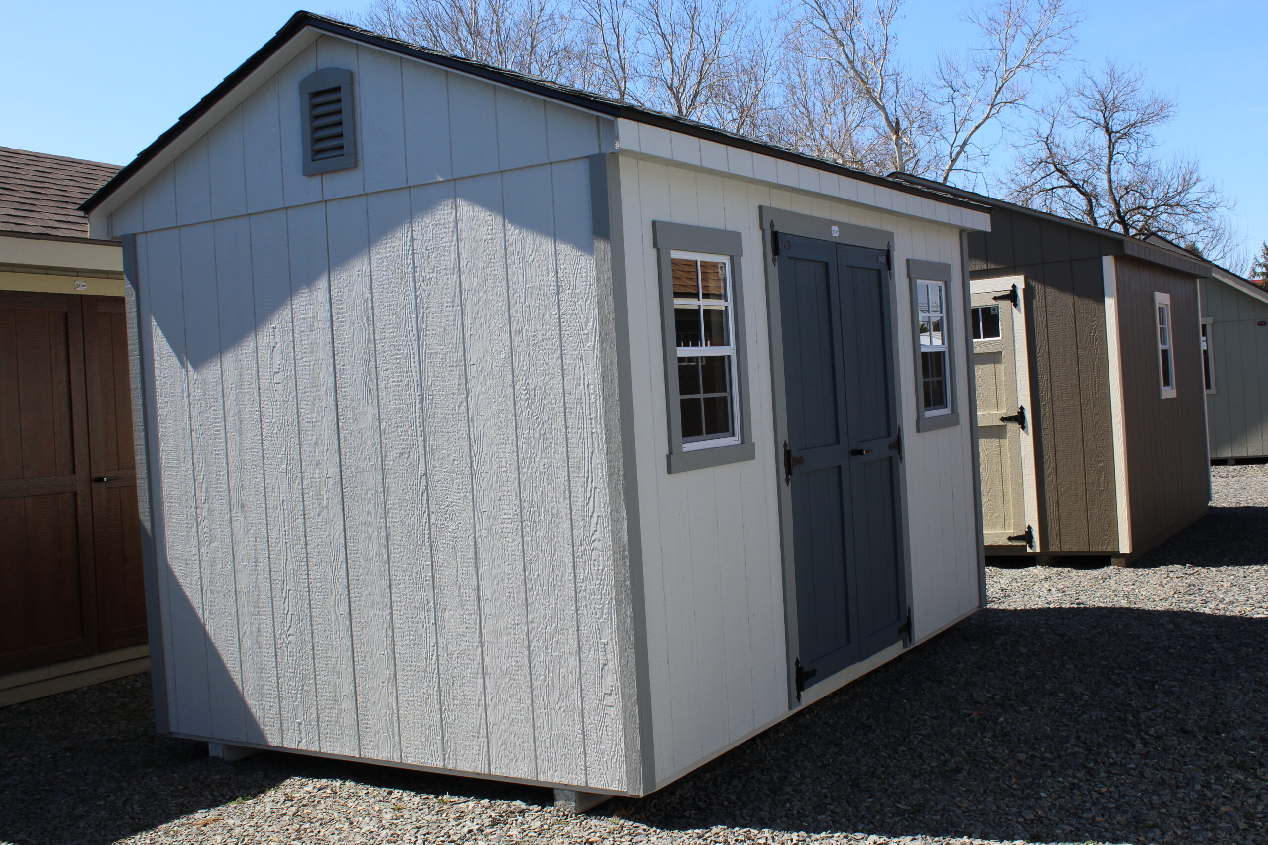 8×12 A-frame with SmartTec Siding