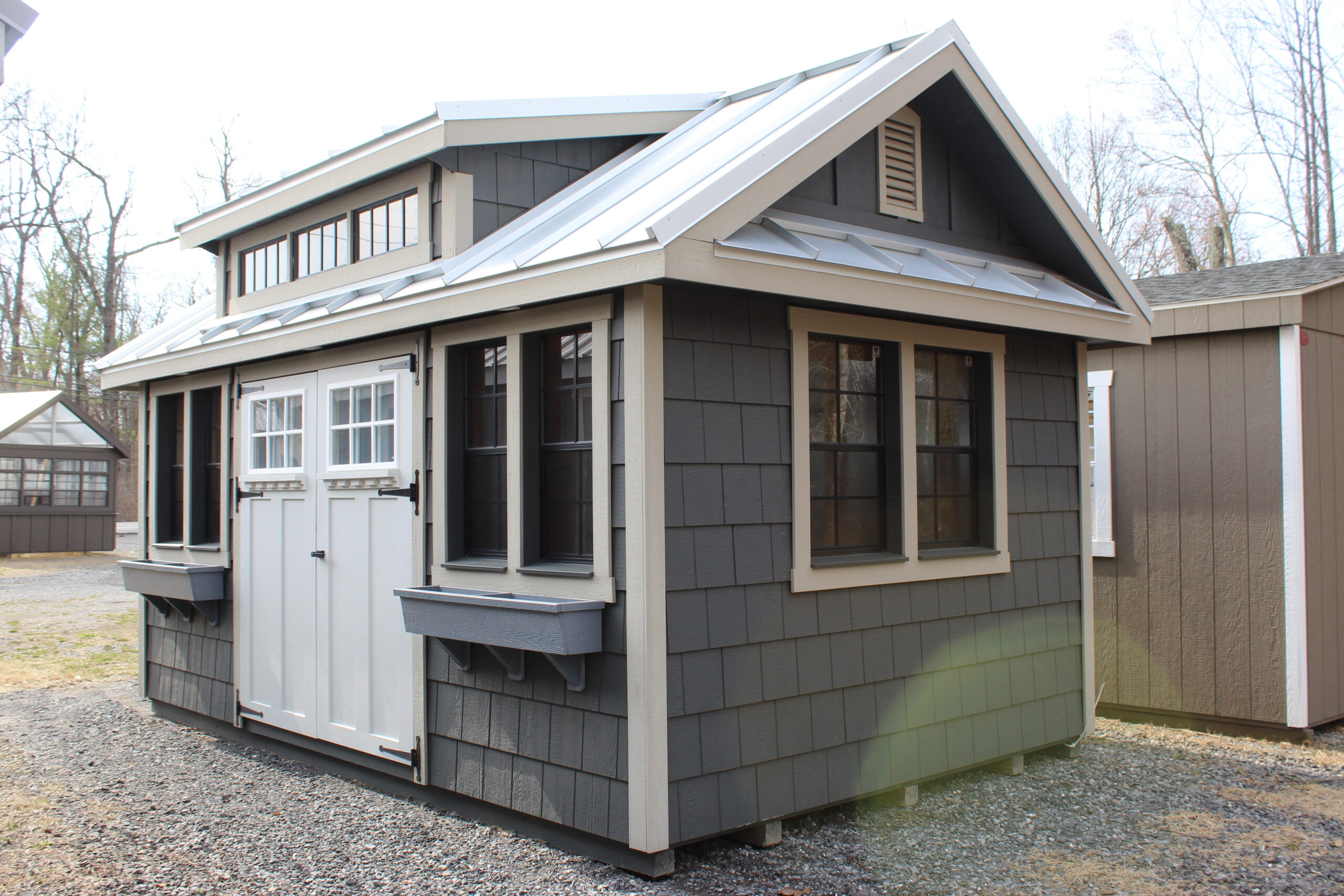 10×16 Garden Shed with LP Shake Lap Siding