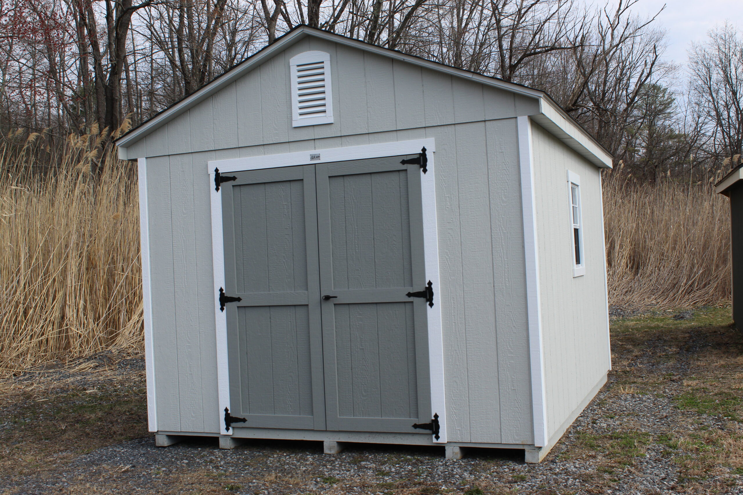 10×12 A-frame with SmartTec Siding