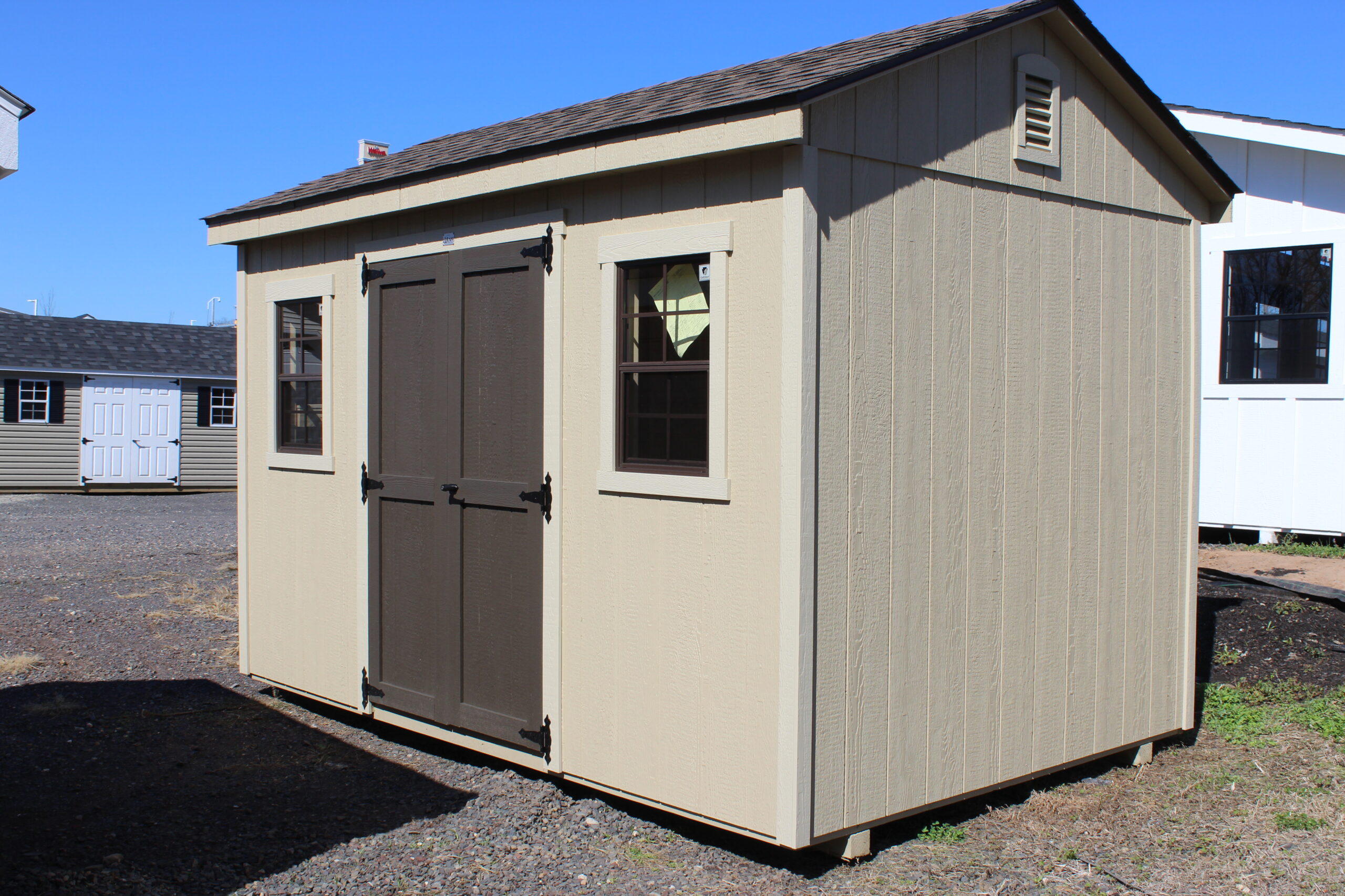 8×12 A-frame with SmartTec Siding