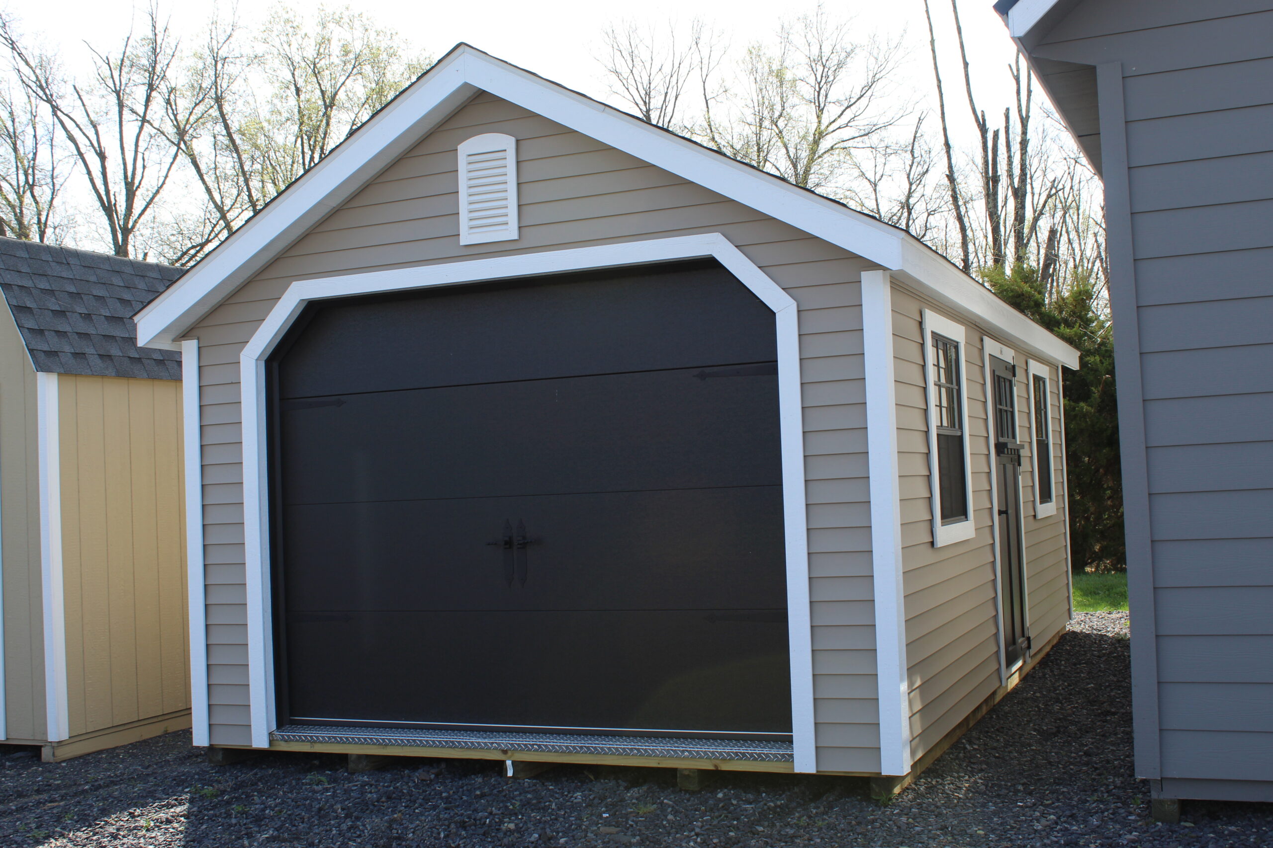 12×20 Garden Shed Garage with Vinyl Siding