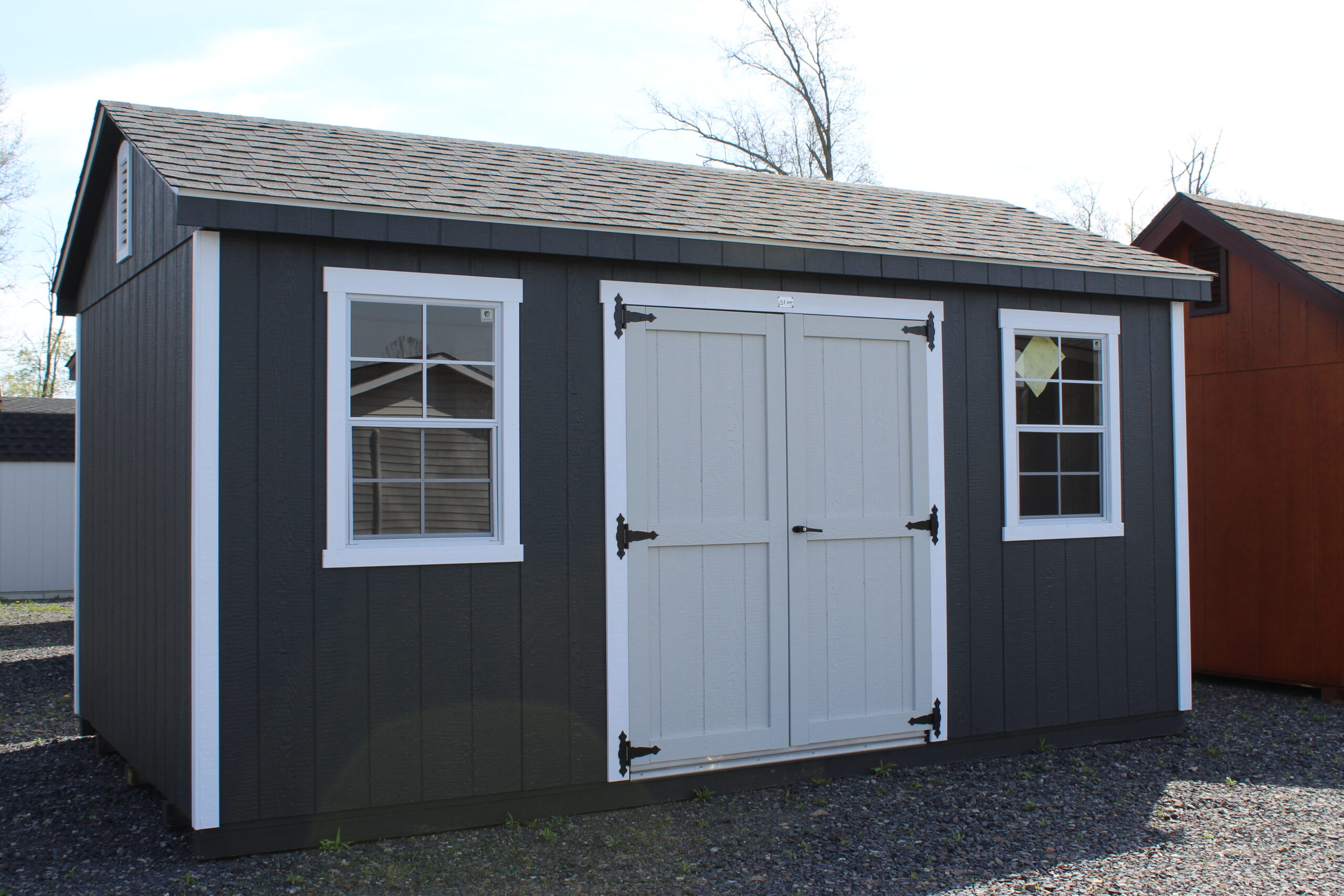 10×16 A-frame with SmartTec Siding