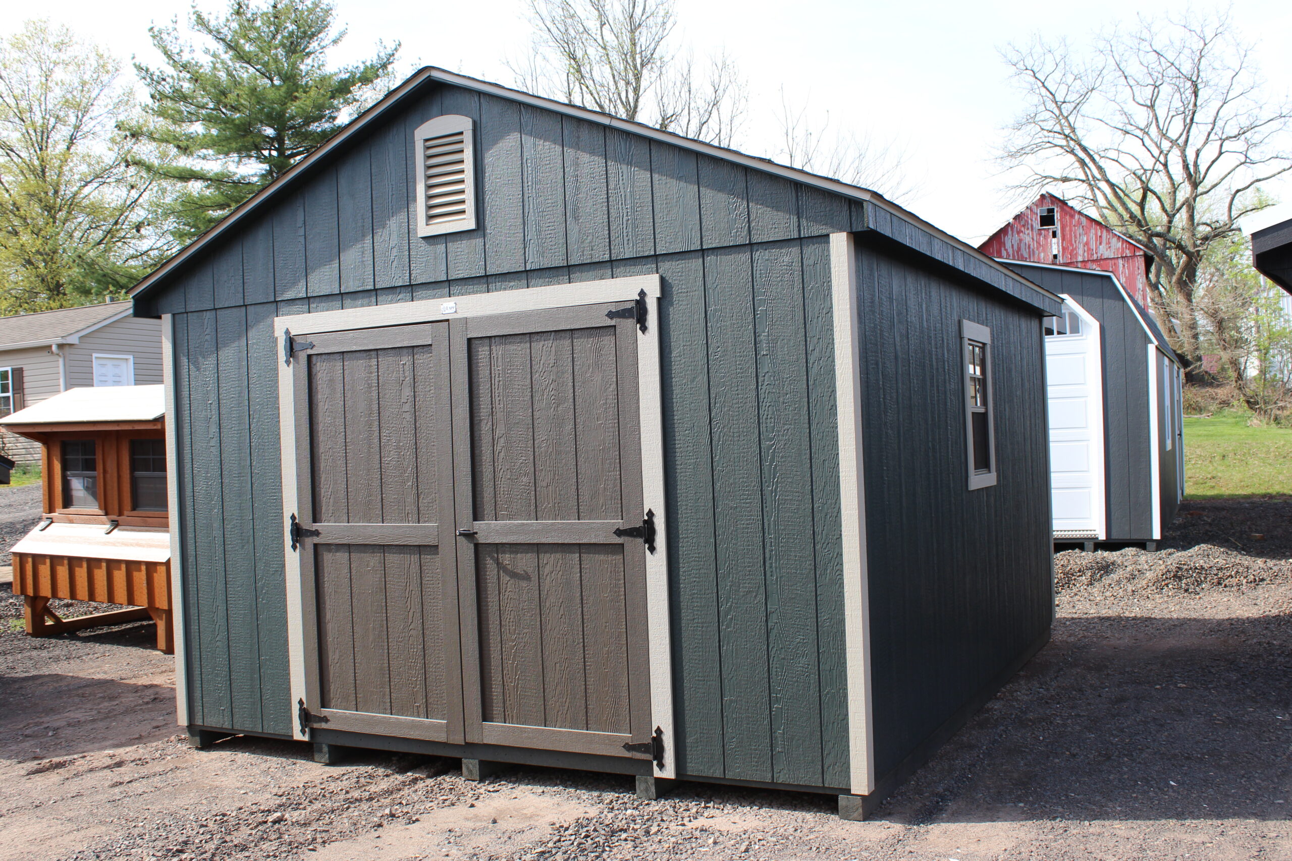 12×14 A-frame with SmartTec Siding