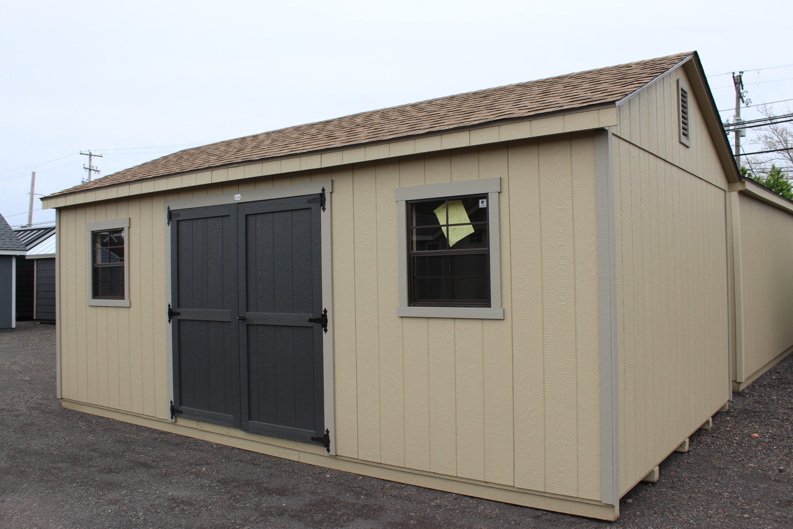 12×20 A-frame with SmartTec Siding