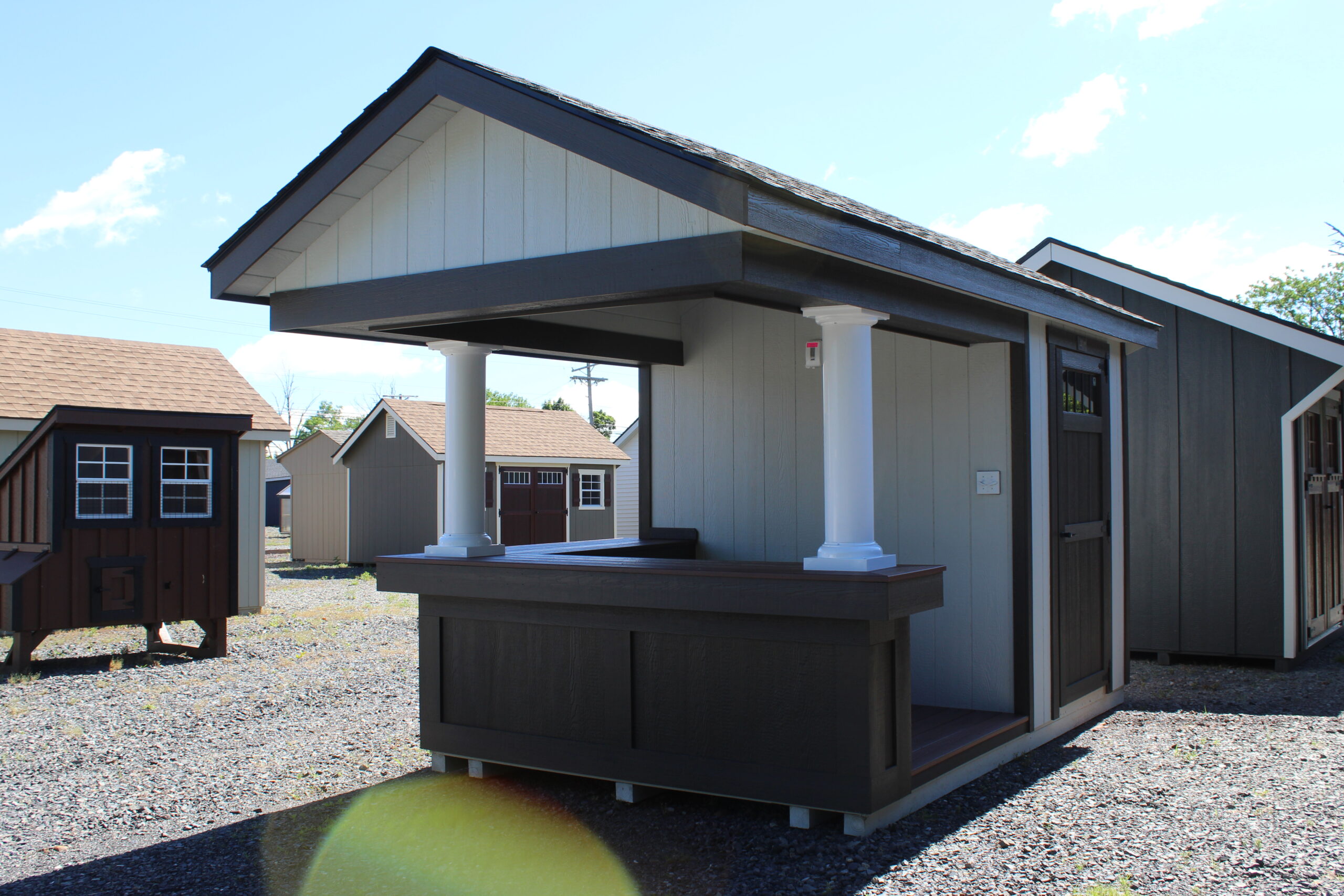 8×12 Bel Air Pool House with SmartTec Siding